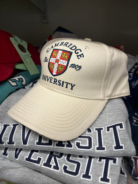 Cambridge University Cap - Official Apparel of the Famous Univeristy - Vanilla