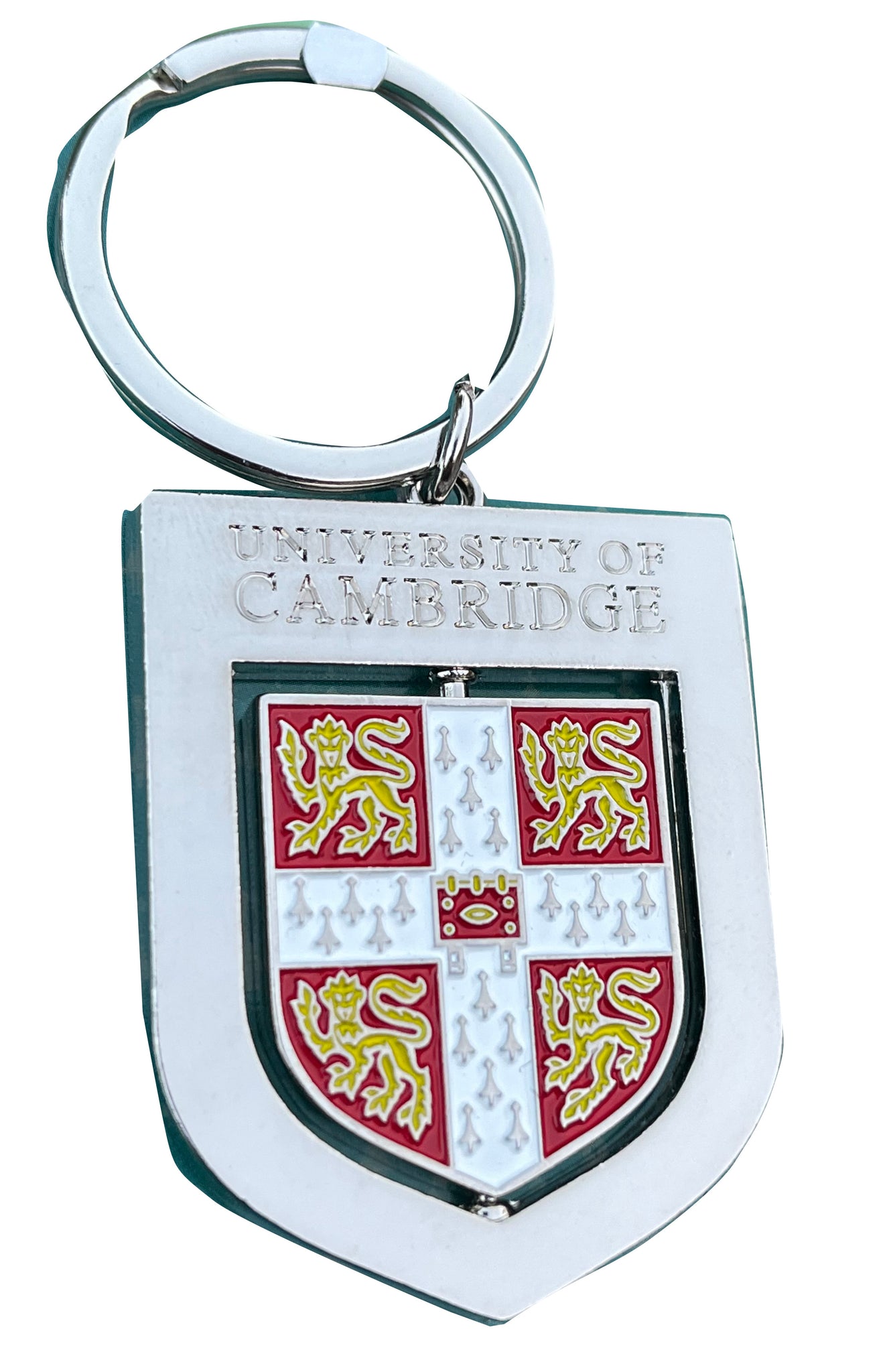 CambridgeStyle Official Cambridge University Shield Keyring - Spinning