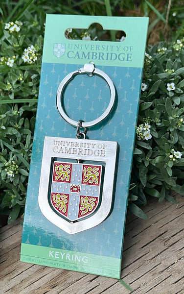 CambridgeStyle Official Cambridge University Shield Keyring - Spinning