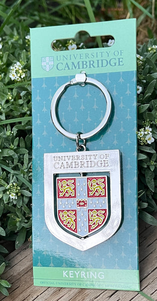 CambridgeStyle Official Cambridge University Shield Keyring - Spinning