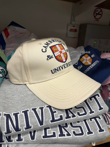 Cambridge University Cap - Official Apparel of the Famous Univeristy - Vanilla