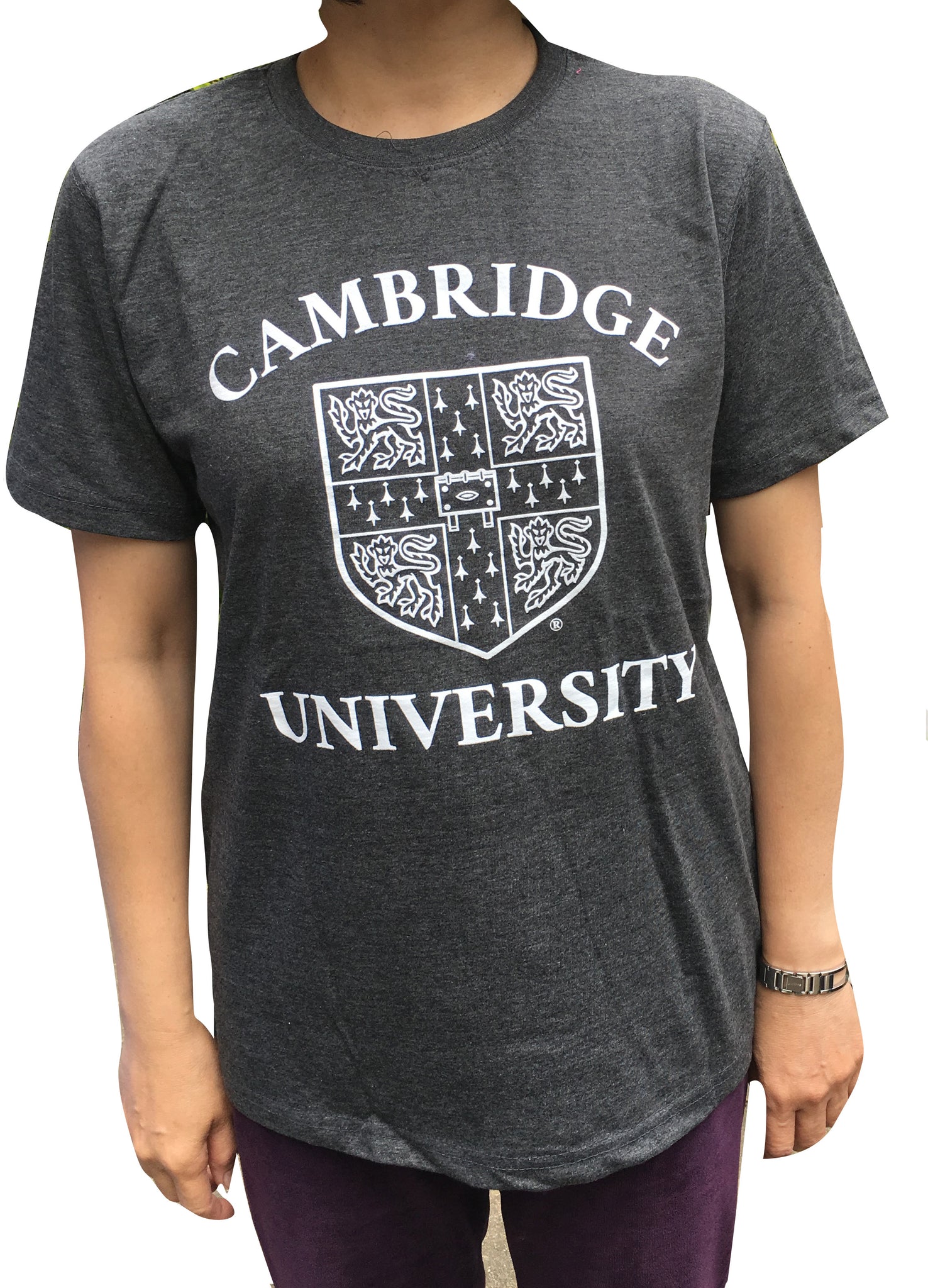 Cambridge University T-shirt - Charcoal Colour - Official Licenced Apparel of the Famous University of Cambridge