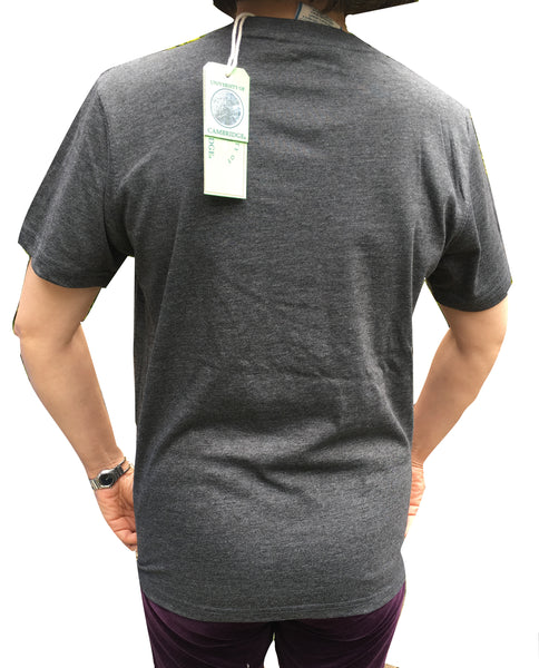 Cambridge University T-shirt - Charcoal Colour - Official Licenced Apparel of the Famous University of Cambridge