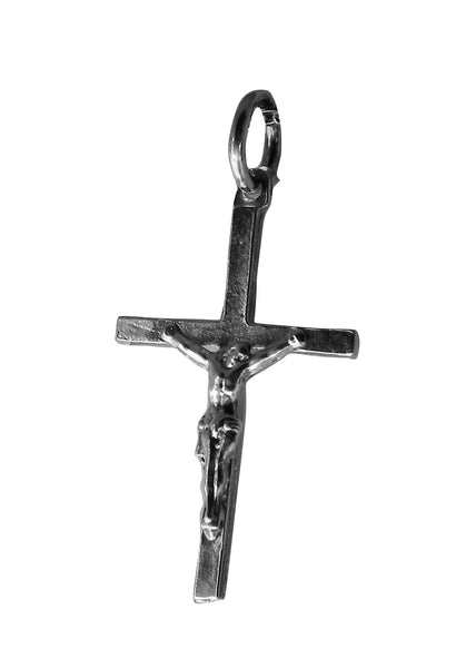 Crucifix  Pendent - Religious - Plain Sterling Silver