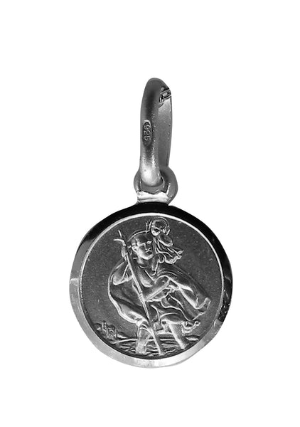 Saint Christopher Pendent - Religious - Plain Sterling Silver