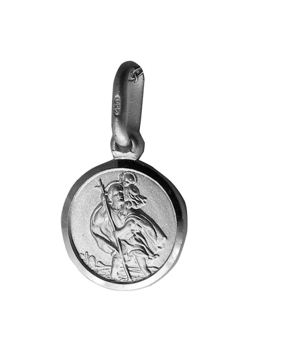 Saint Christopher Pendent - Religious - Plain Sterling Silver