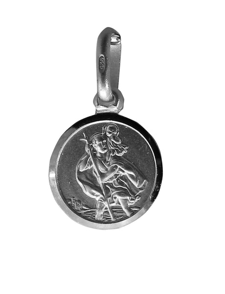 Saint Christopher Pendent - Religious - Plain Sterling Silver