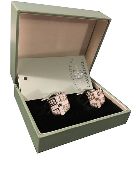 Cambridge University Cufflinks - with Laser engraved crest - Official Licenced product