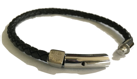 Official University of Cambridge Leather Bracelet - Black leather!