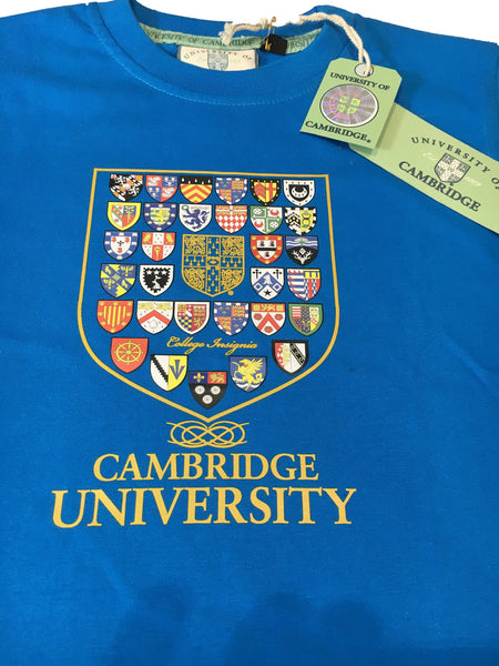Kids Cambridge College Crest T-shirt - Official Apparel of the Famous Univeristy of Cambridge