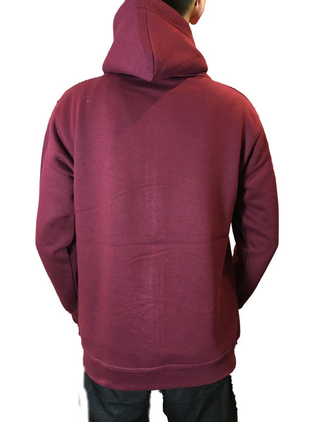 Cambridge University Zipped Hoody - Burgundy - Official Apparel of the Famous University of Cambridge