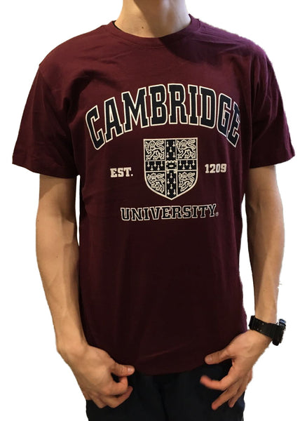 Cambridge University T-shirt - Official Licenced Apparel of the Famous University of Cambridge