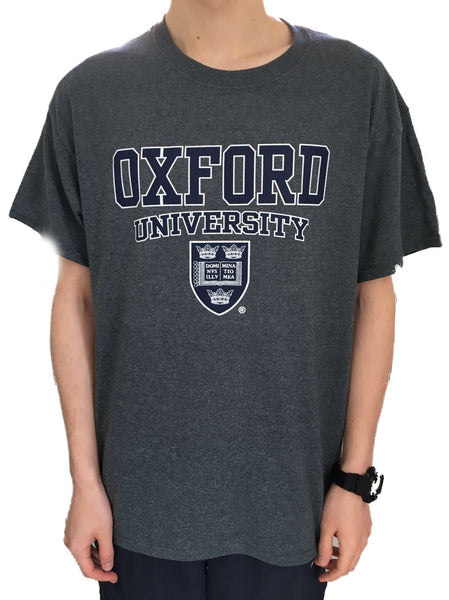 Oxford University T-Shirt - Charcoal Printed Design - Official Licenced Apparel