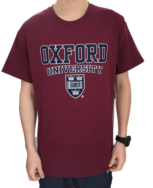 Oxford University T-Shirt - Maroon Printed Design - Official Licenced Apparel