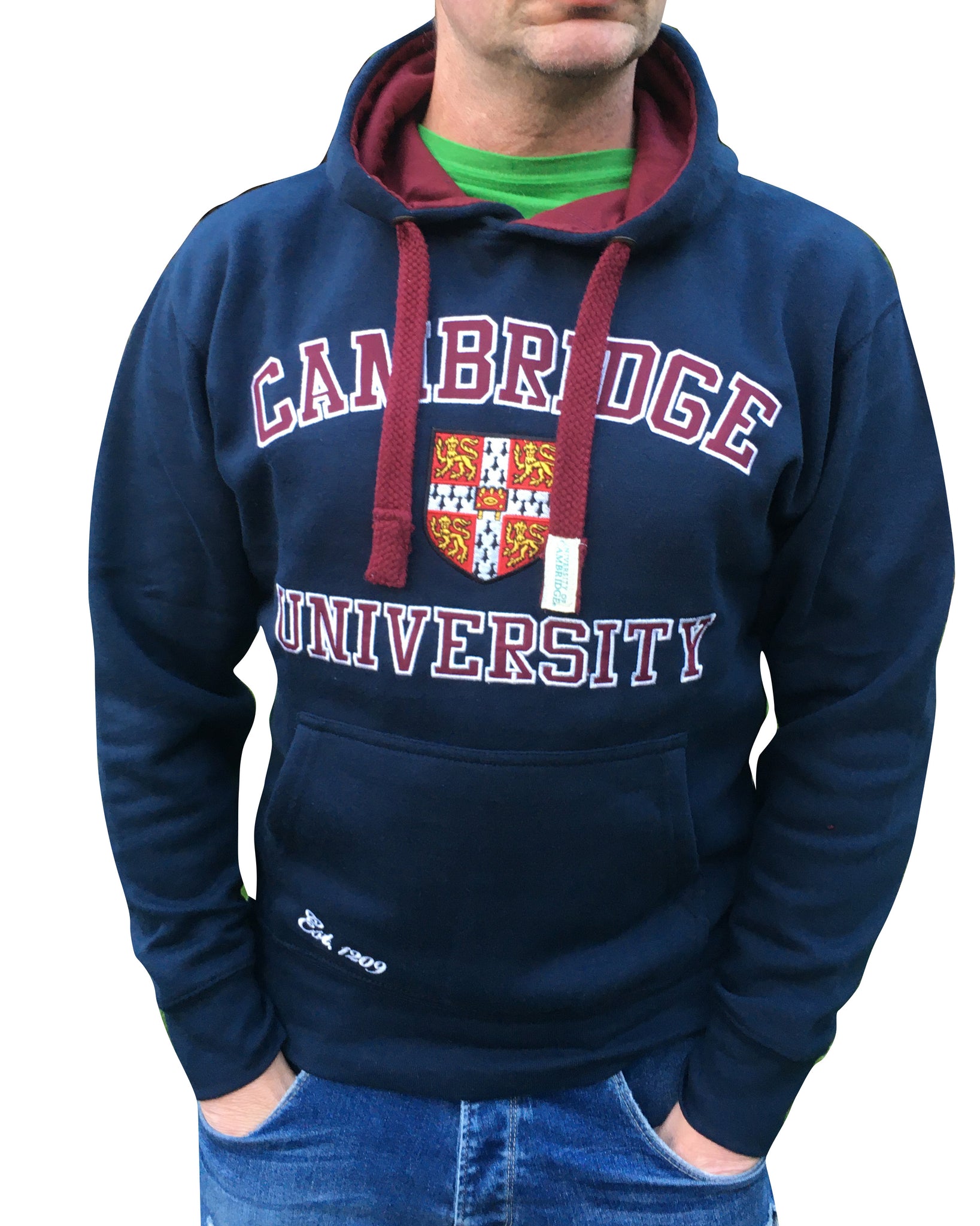 Cambridge University Hoodie - Navy - Official Apparel of the Famous University of Cambridge