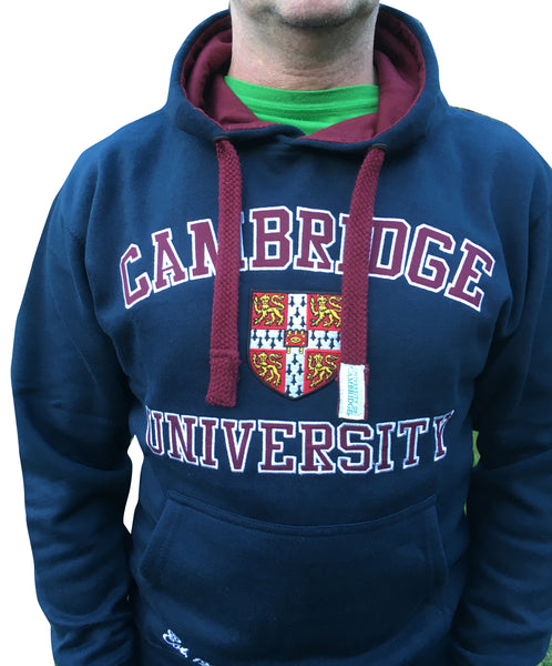 Cambridge University Hoodie - Navy - Official Apparel of the Famous University of Cambridge