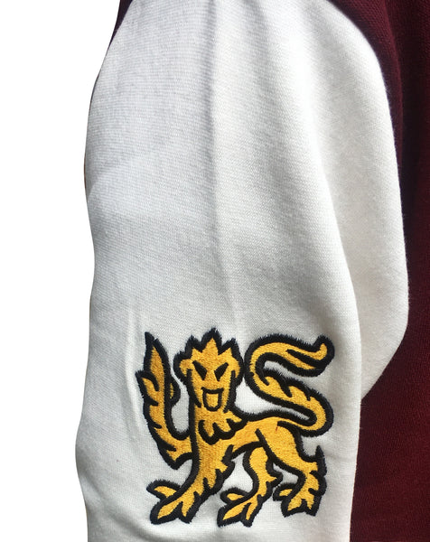 Cambridge University Embroidered Varsity Jacket - Burgundy - Official Apparel