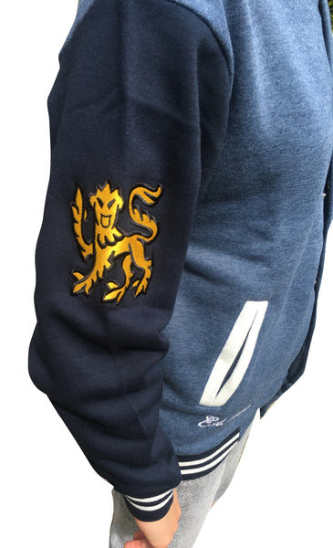 Cambridge University Embroidered Varsity Jacket - Blue Navy - Official Apparel