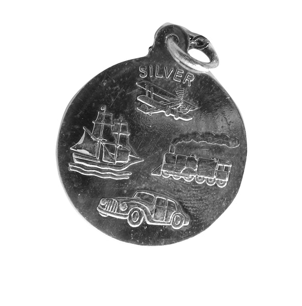 Saint Christopher Pendent - Religious - Plain Sterling Silver