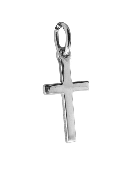 Small Cross Pendent - Religious - Plain Sterling Silver