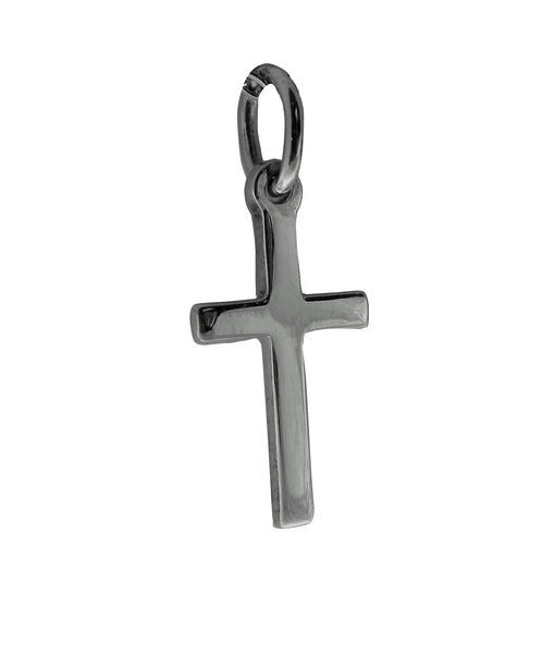 Small Cross Pendent - Religious - Plain Sterling Silver