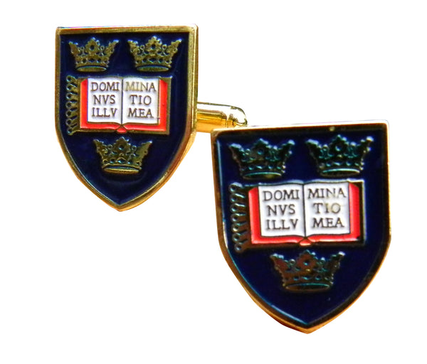 Oxford University Shield Cufflinks Gold colour - Oxford Souvenir