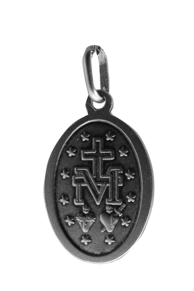 Mother Mary Pendent - Religious - Plain Sterling Silver