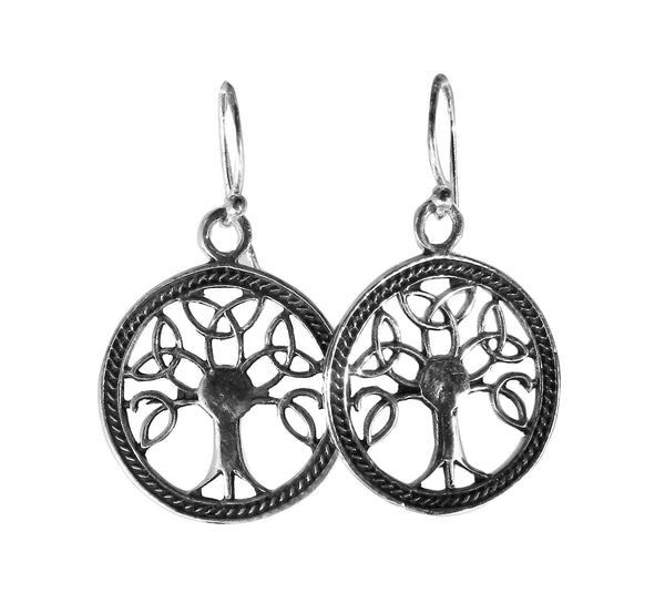 Abstract Tree of Life Pendent - Plain Sterling Silver