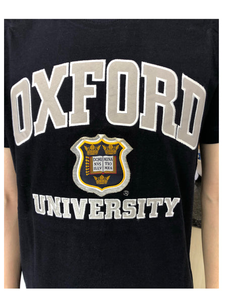 Oxford University Embroidered Applique T-shirt - official apparel of this famous Institution